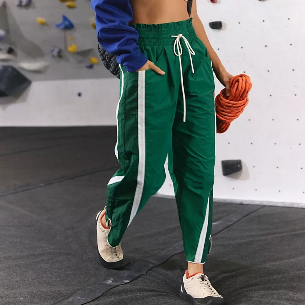 FP MOVEMENT Champ Is Here Pants NWT Heritage Green